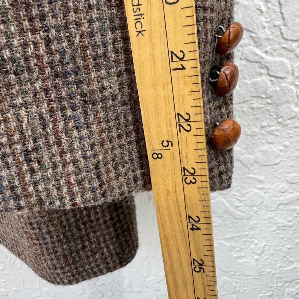 Dobbshire Custom Tailored Wool Tweed Blazer Men 40S Brown Plaid USA Made - Picture 12 of 12